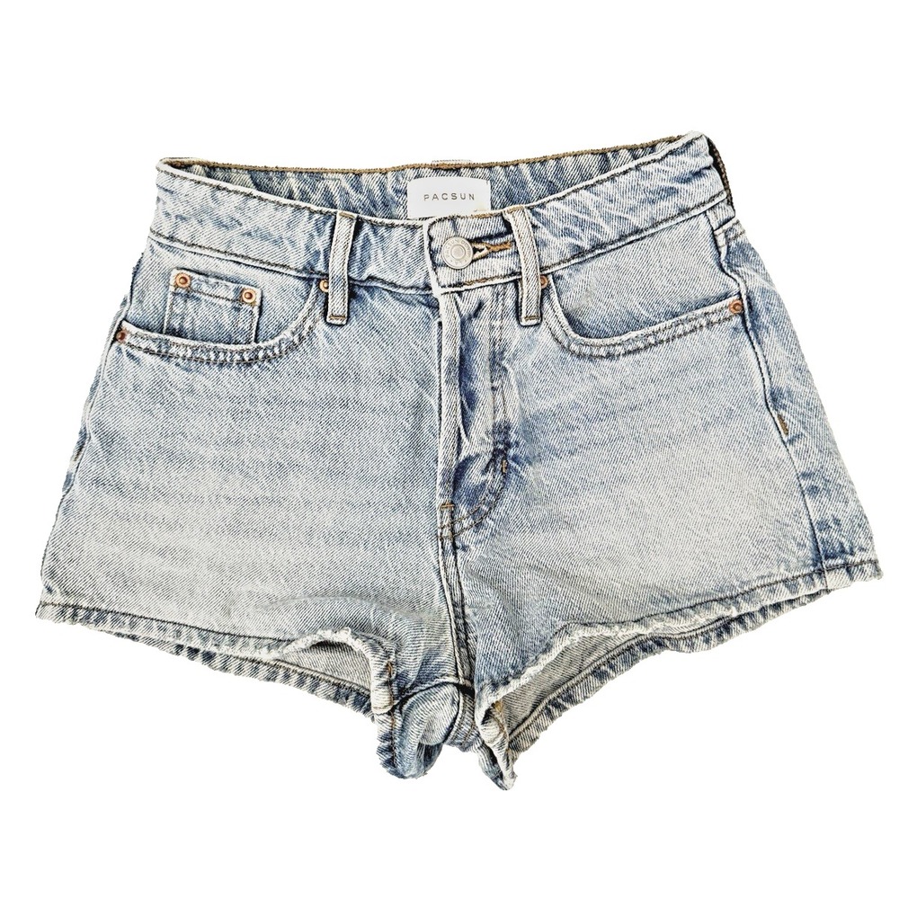 PacSun High Rise Festival Distressed Cutoff Denim Shorts Women's Size 22 XXS